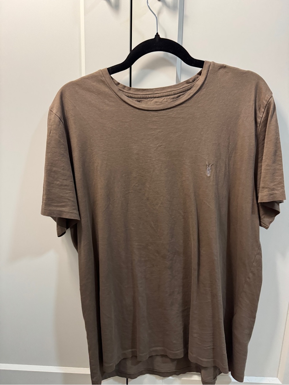 All Saints Men's Short Sleeve Tee in Brown